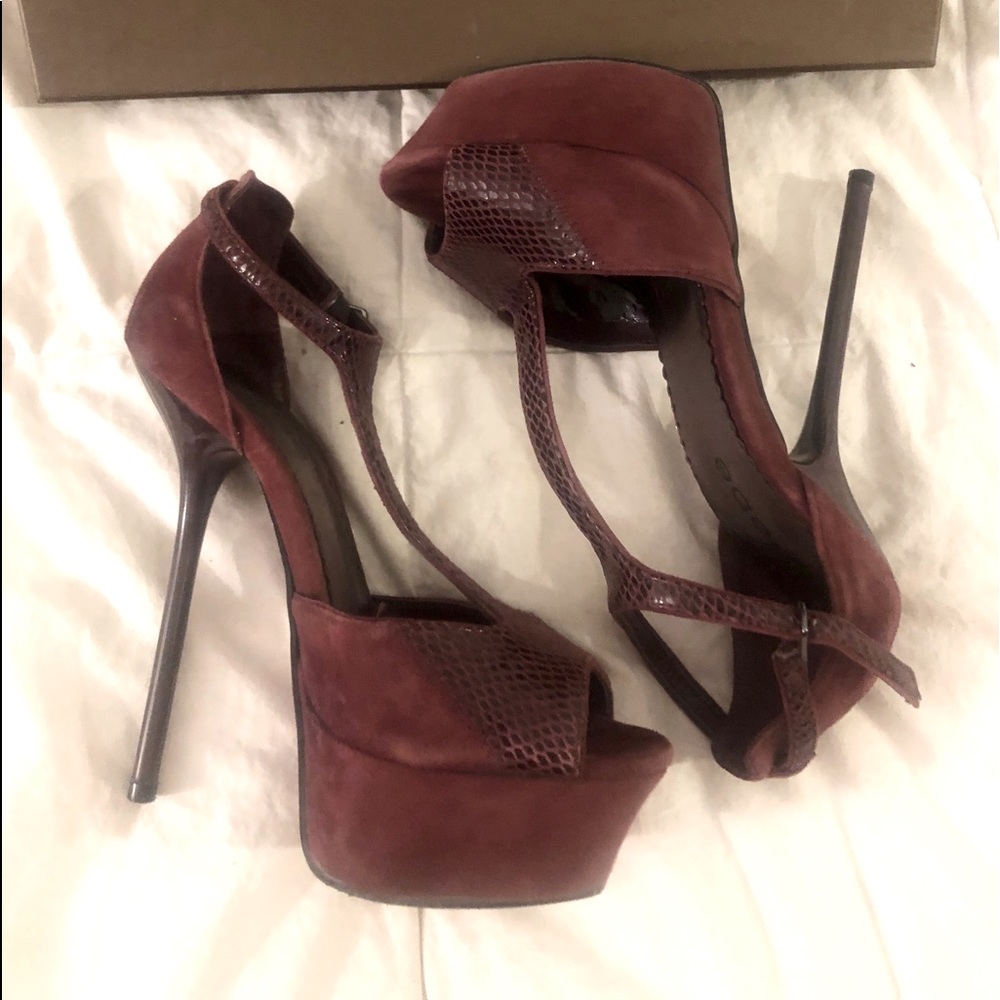 Bebe Nikki T-Strap Heel